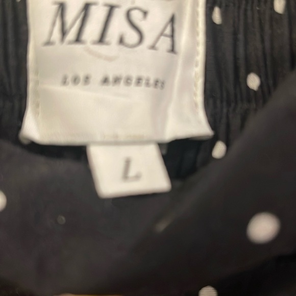 Black Polkadot Maxi Skirt L - Picture 4 of 4